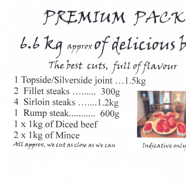 Premium Pack of Kirkwood beef
