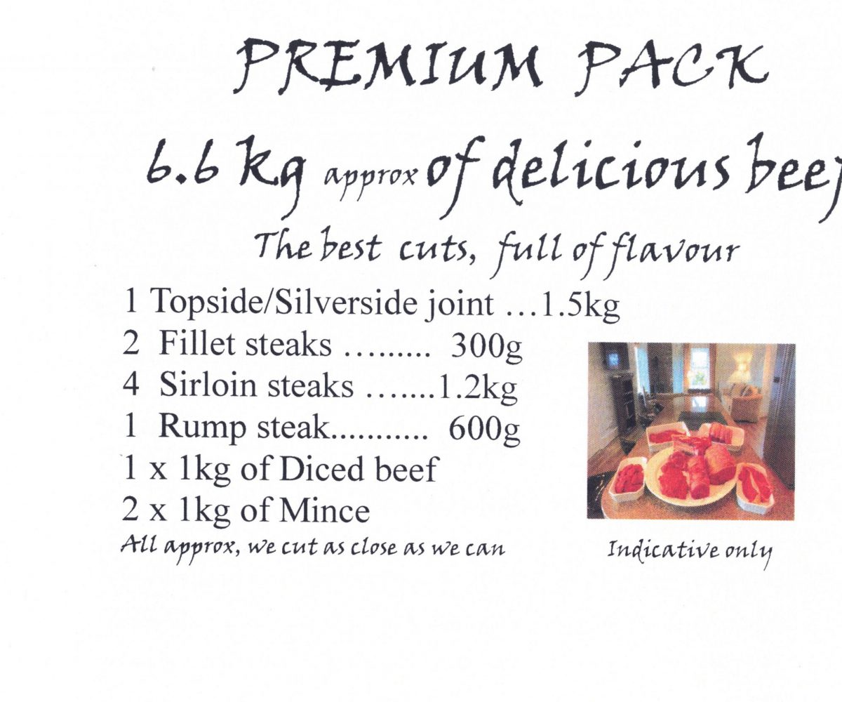 Premium Pack of Kirkwood beef